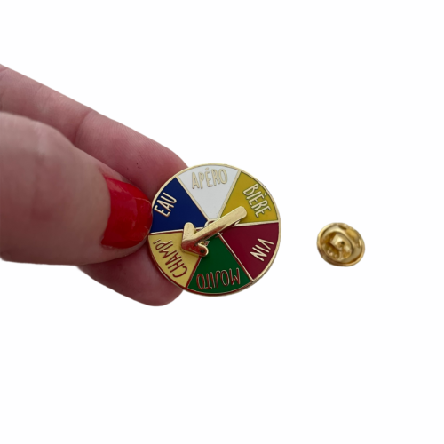 Pin's roulette chance bière apéro