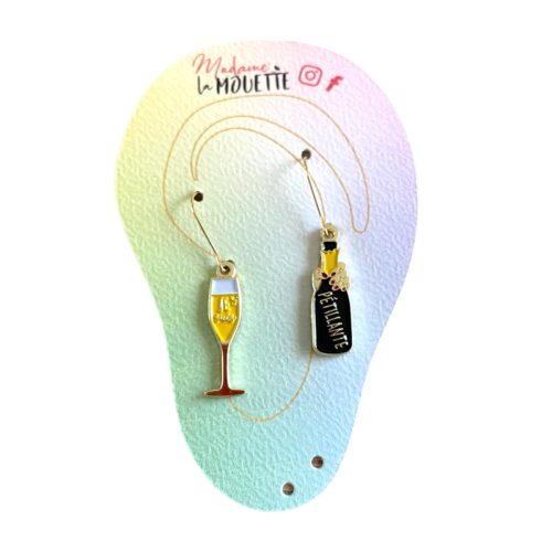 Boucles d'oreilles je suis pétillante