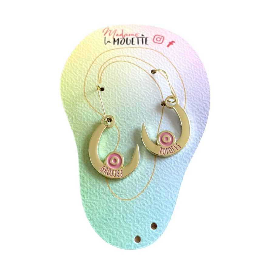 Boucles d'oreilles grosses tototes