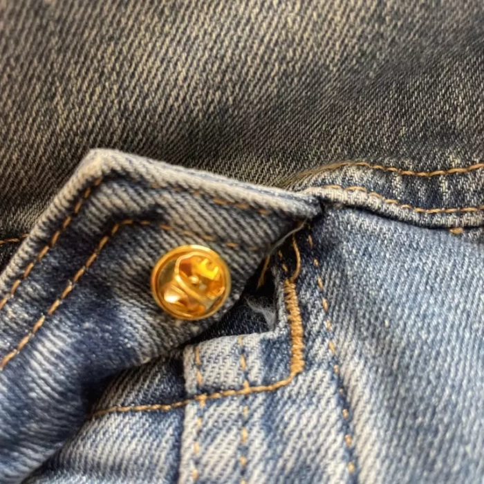 A pin's doré dos