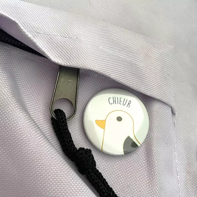 Badge chieur sac
