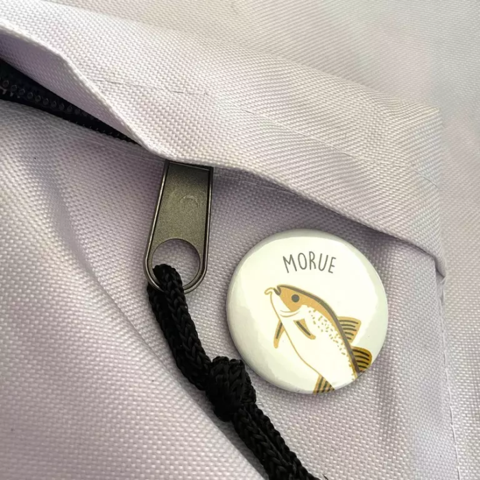 Badge morue sac