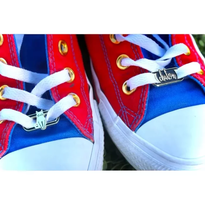 bijoux lacets chaton paire
