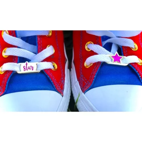 bijoux lacets star paire