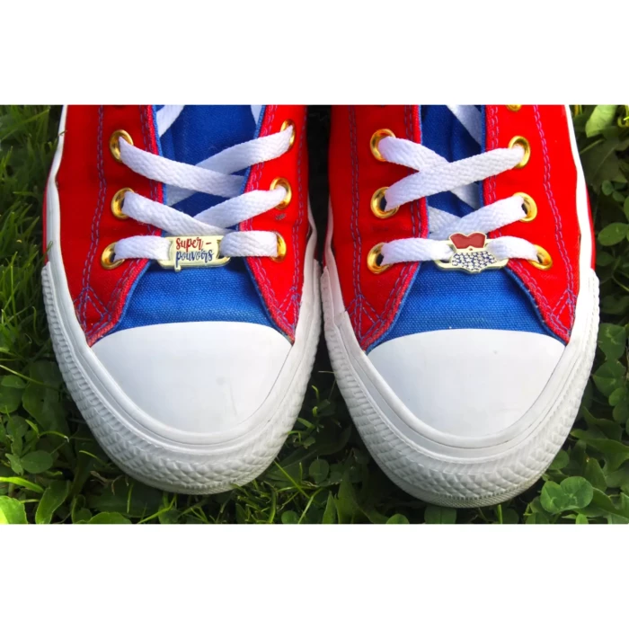 bijoux lacets super-pouvoirs paire