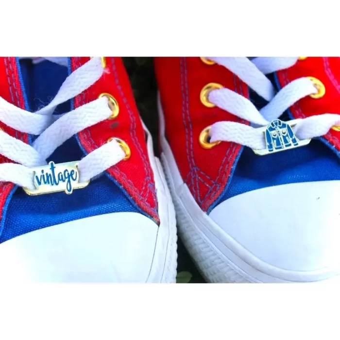 bijoux lacets vintage paire