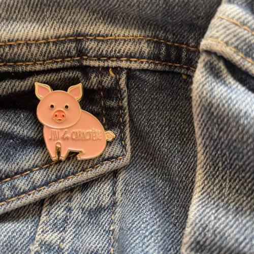 pin's j'ai du caractère