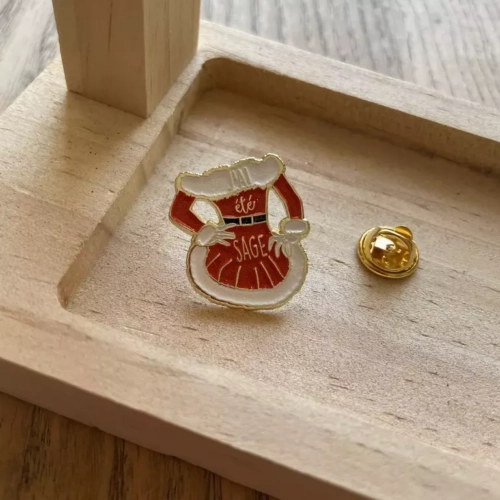 pin's j'ai été sage bois