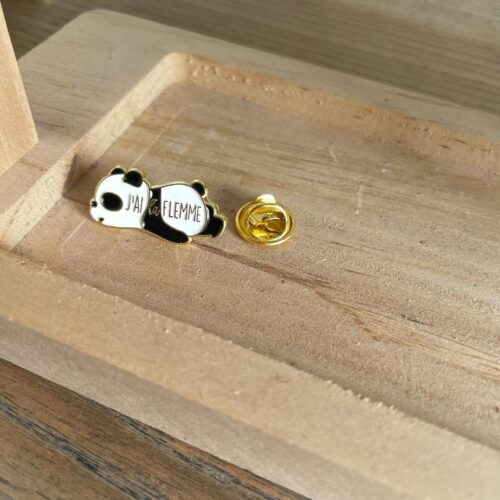 pin's j'ai la flemme bois