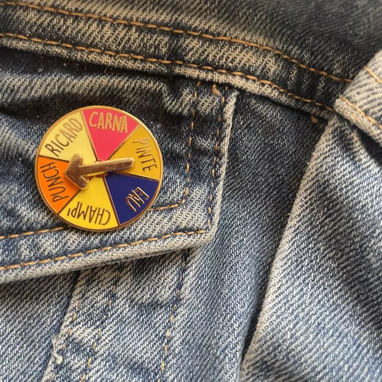 pin's roue du carna