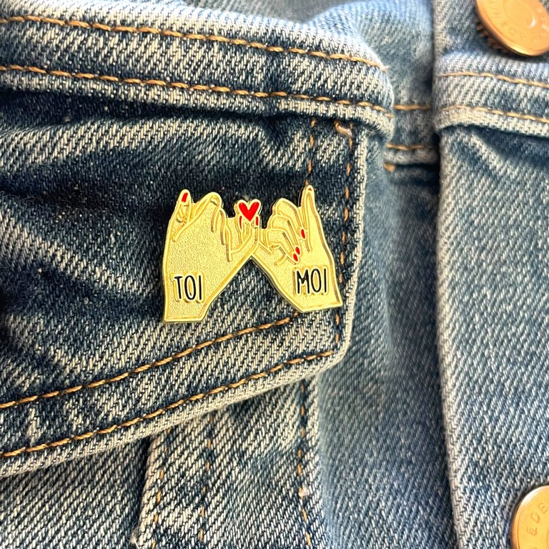 Pin's toi moi jean