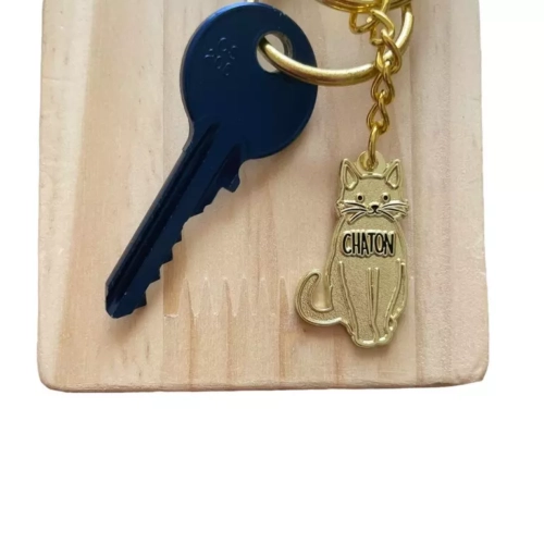 porte-clés chaton clé