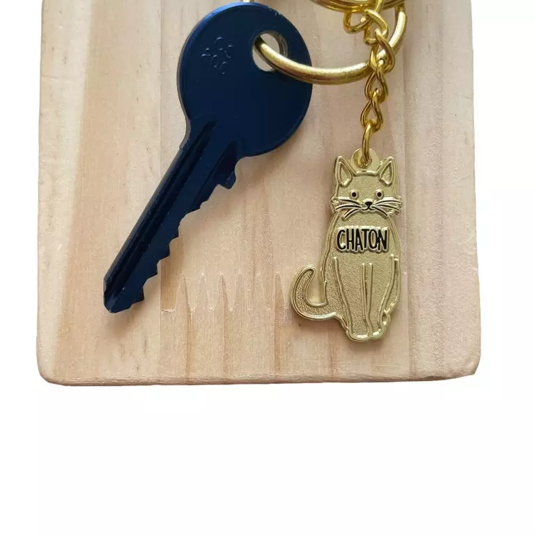porte-clés chaton clé