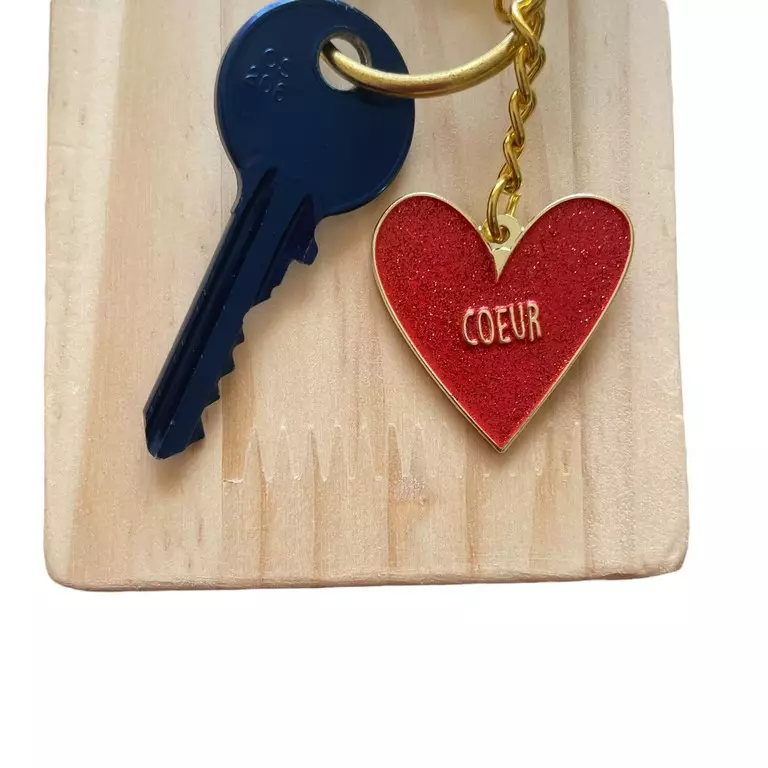 porte-clés coeur clé