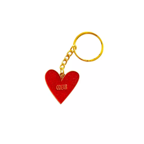 porte-clés coeur rouge