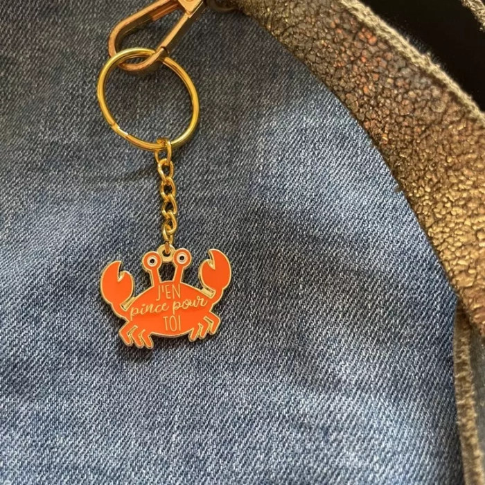 porte-clés j'en pince pour toi