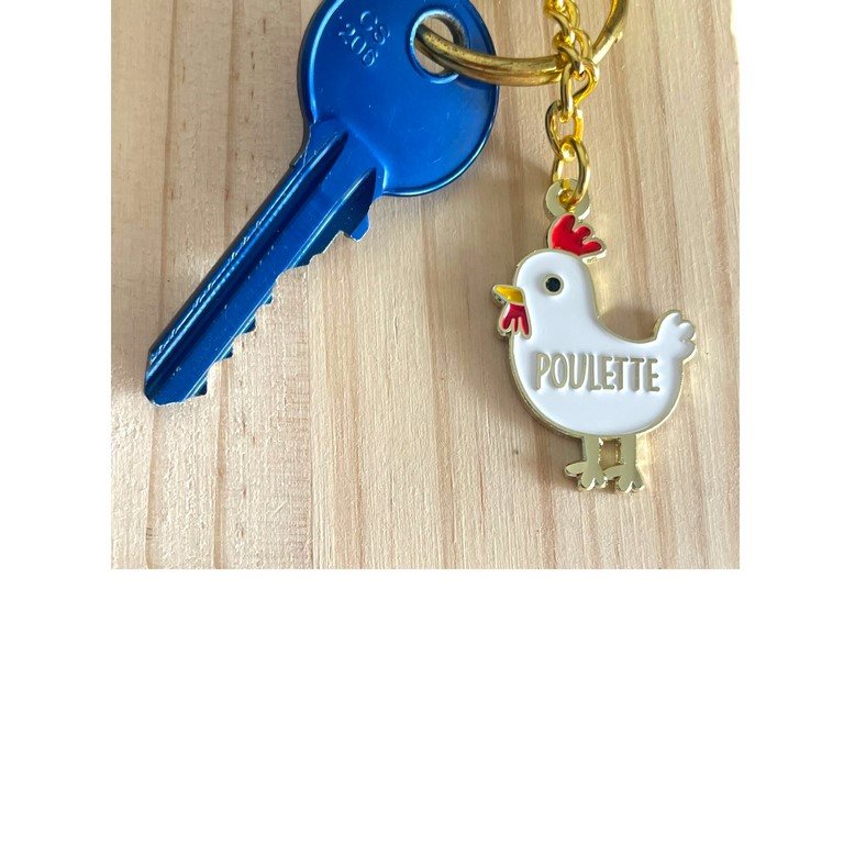 porte-cles-poulette-bois