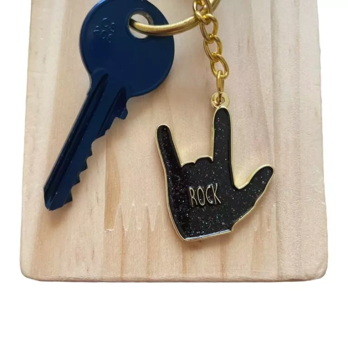 porte-clés rock clé